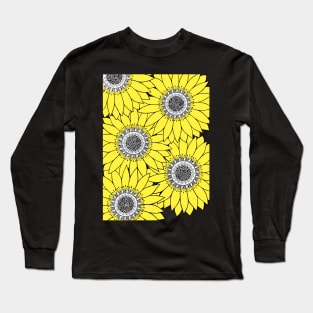 SUNFLOWER MANDALA Long Sleeve T-Shirt